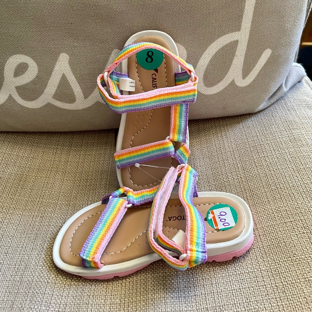 Calistoga sandals for girl size 8